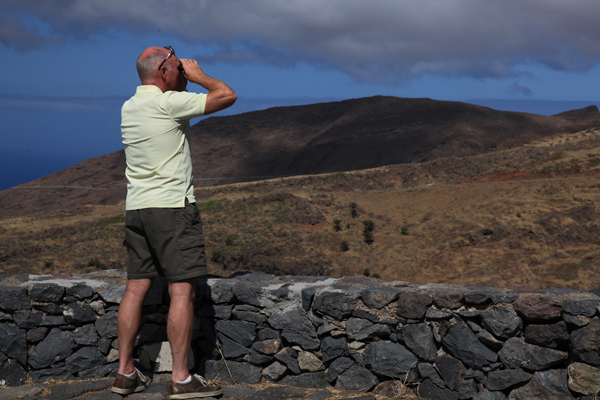 Hans Mom op weg naar Alajero op La Gomera